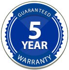 5 year warranty