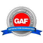 GAF lifetime limited warranty seal